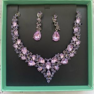 Prom Necklace and Earrings Set